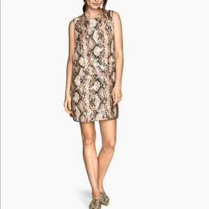 H&M Studio snakeskin silk NWT mini dress